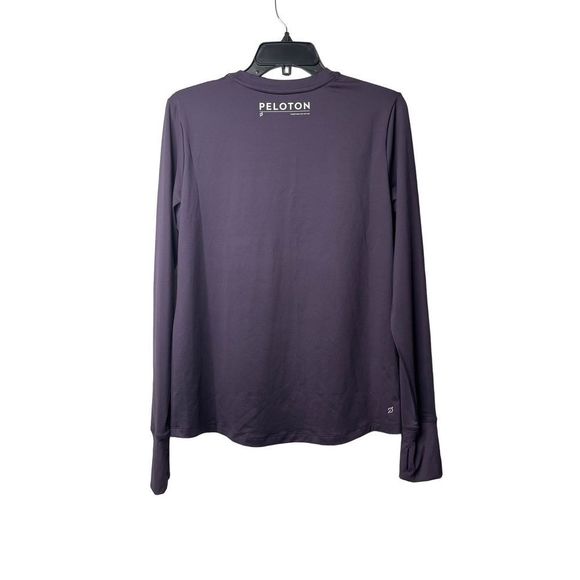 Peloton Womens‎ Standard Warm Up  Long Sleeves Top Purple Shirt Large New - Picture 5 of 16